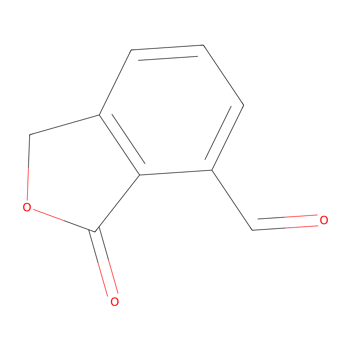 3-Oxo-1,3-dihydro-2-benzofuran-4-carbaldehyde molecular structure, CAS 177166-23-3