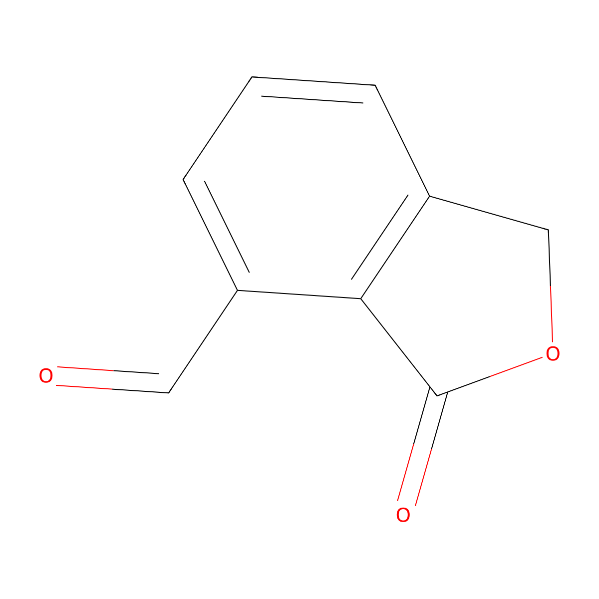 3-Oxo-1,3-dihydro-2-benzofuran-4-carbaldehyde molecular structure, CAS 177166-23-3