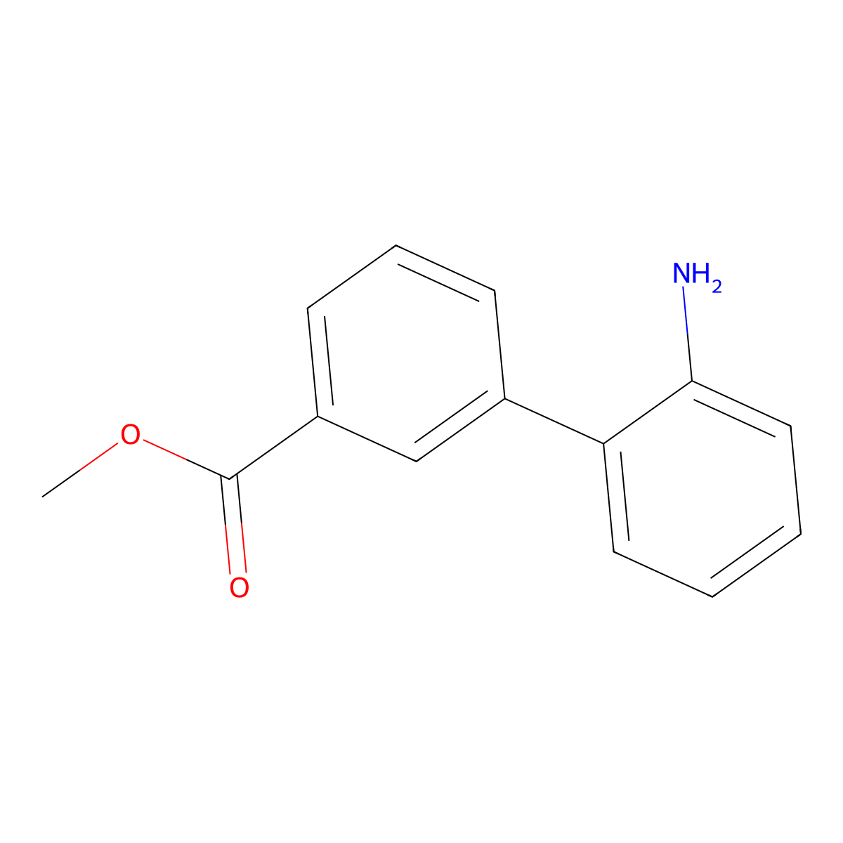 Methyl 3-(2-aminophenyl)benzoate molecular structure, CAS 177171-13-0