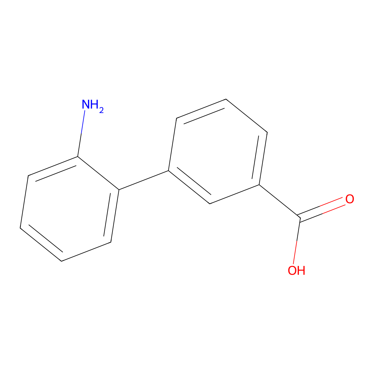 2'-Aminobiphenyl-3-carboxylic acid molecular structure, CAS 177171-15-2
