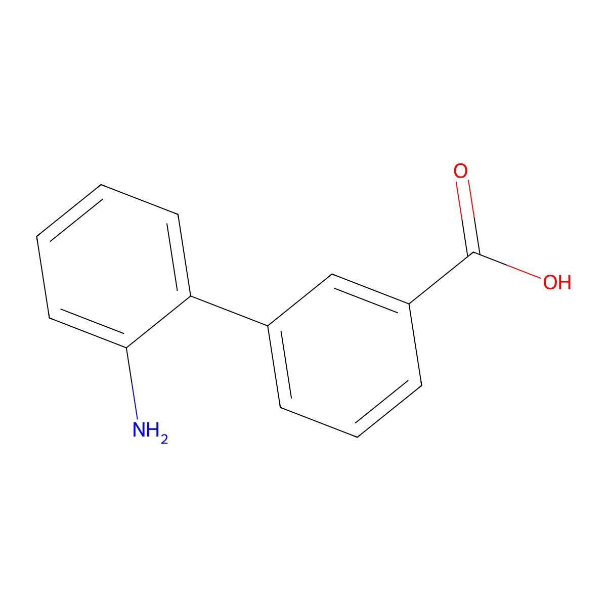 2'-Aminobiphenyl-3-carboxylic acid molecular structure, CAS 177171-15-2