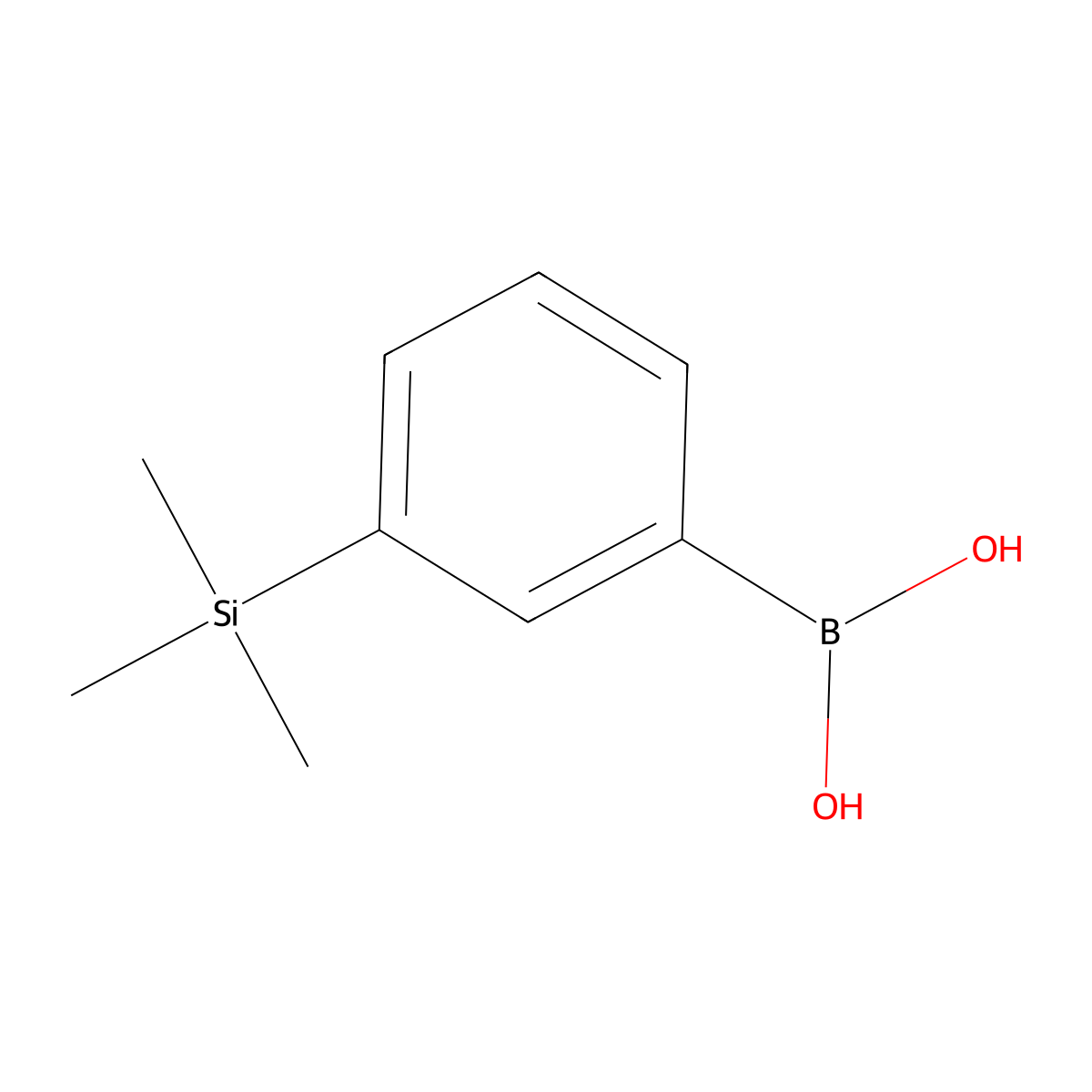 3-(Trimethylsilyl)phenylboronic acid molecular structure, CAS 177171-16-3