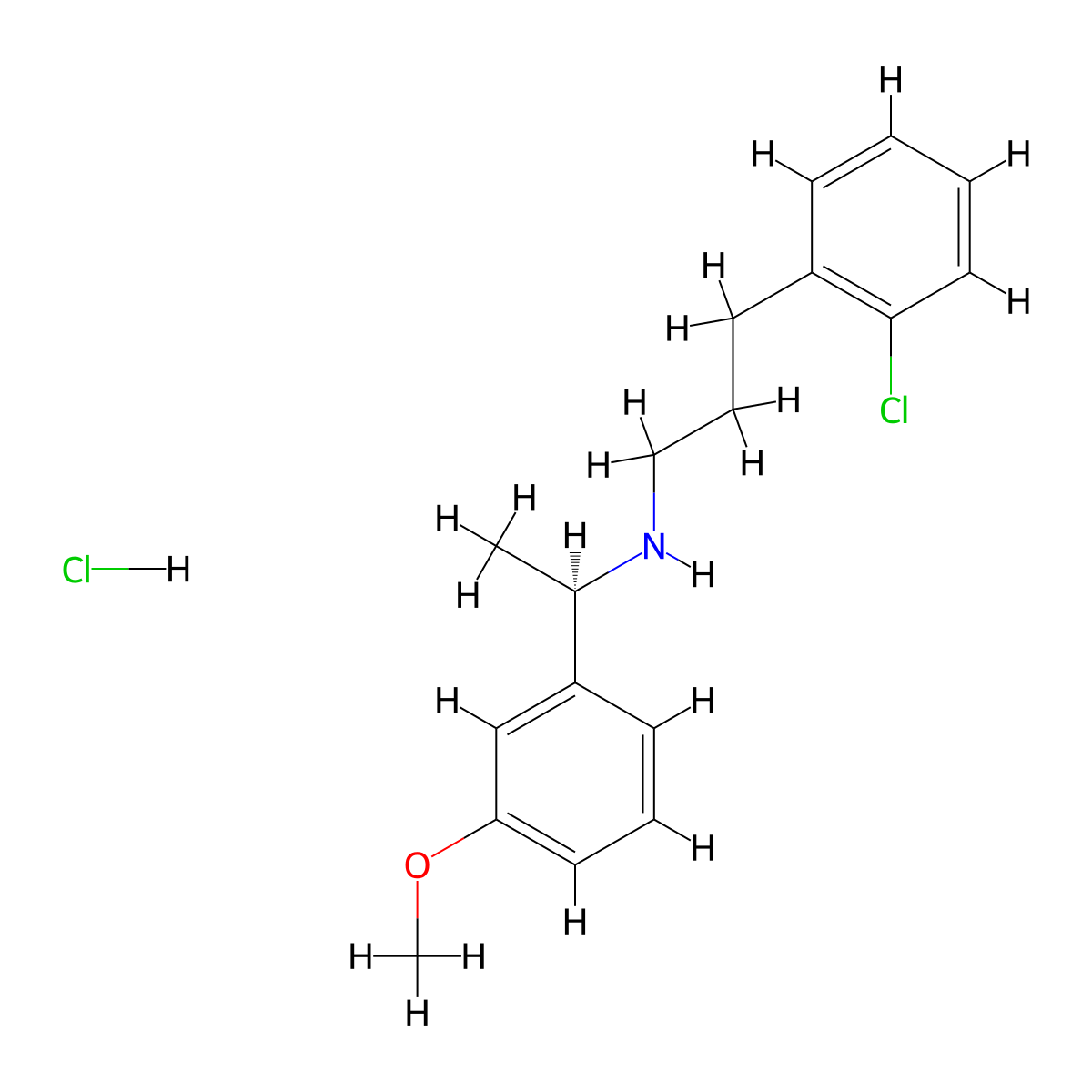 Tecalcet Hydrochloride molecular structure, CAS 177172-49-5