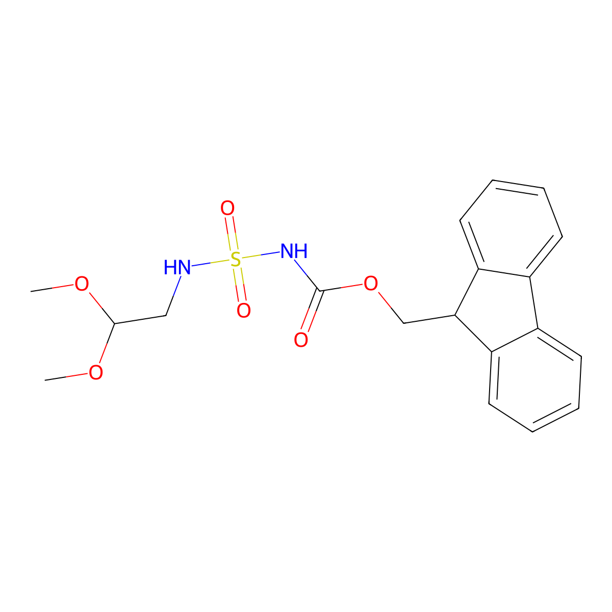Acetal fmoc molecular structure, CAS 1771804-77-3