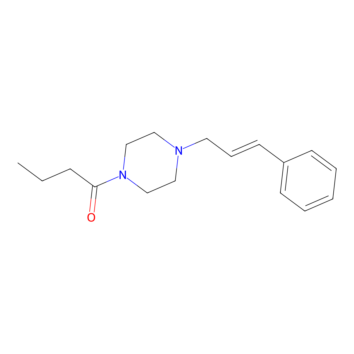 Bucinnazine molecular structure, CAS 17719-89-0