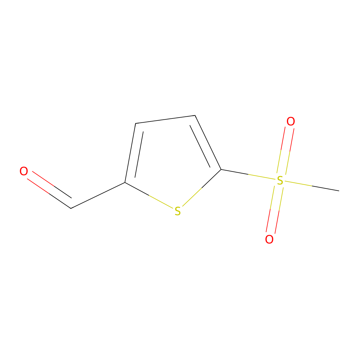 5-Methanesulfonylthiophene-2-carbaldehyde molecular structure, CAS 177194-34-2