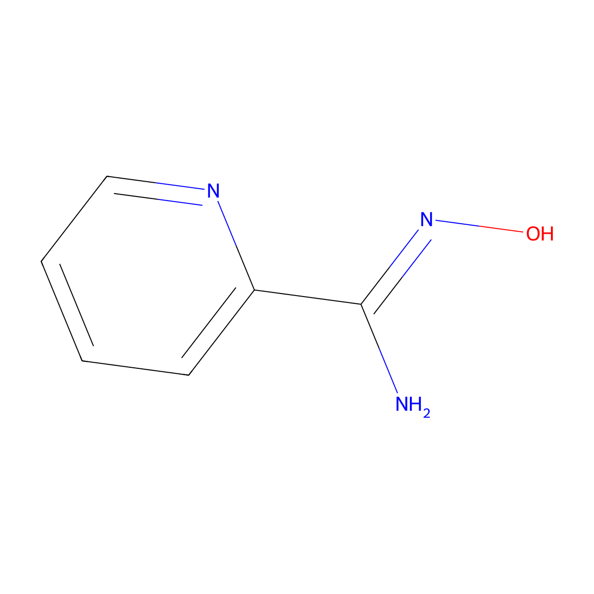 N-Hydroxypicolinimidamide molecular structure, CAS 1772-01-6