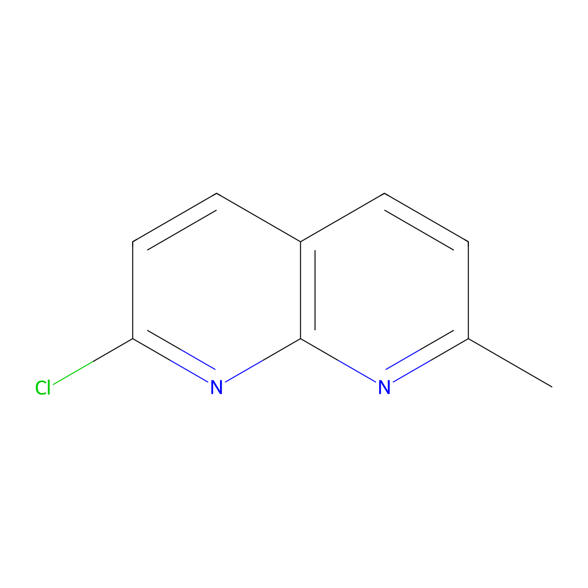 2-Chloro-7-methyl-1,8-naphthyridine molecular structure, CAS 1772-50-5