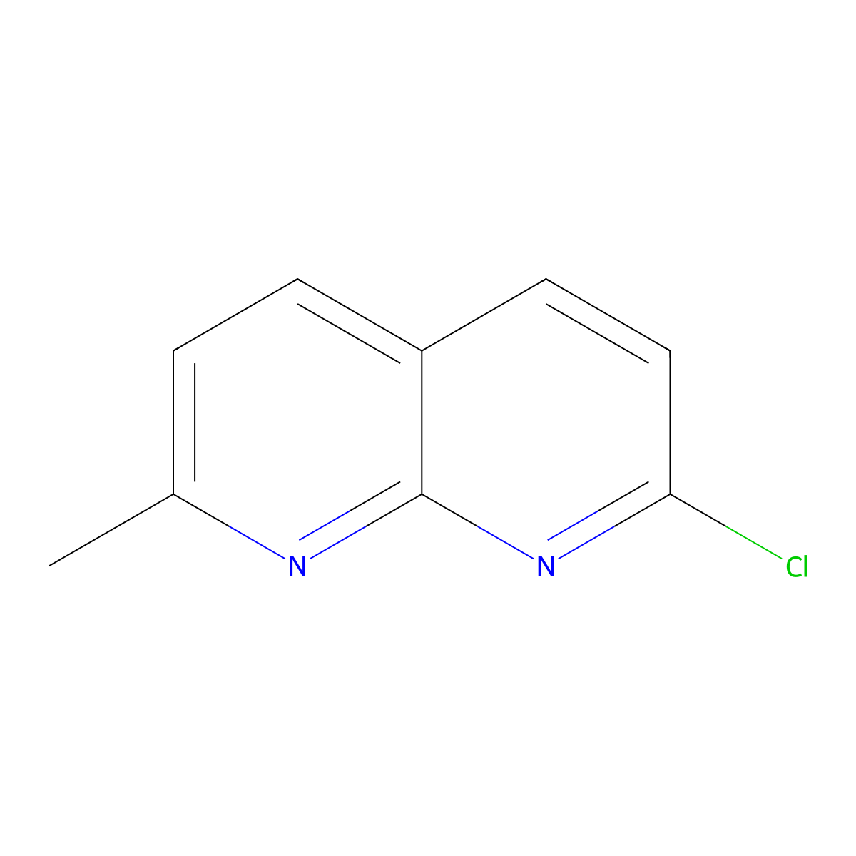 2-Chloro-7-methyl-1,8-naphthyridine molecular structure, CAS 1772-50-5
