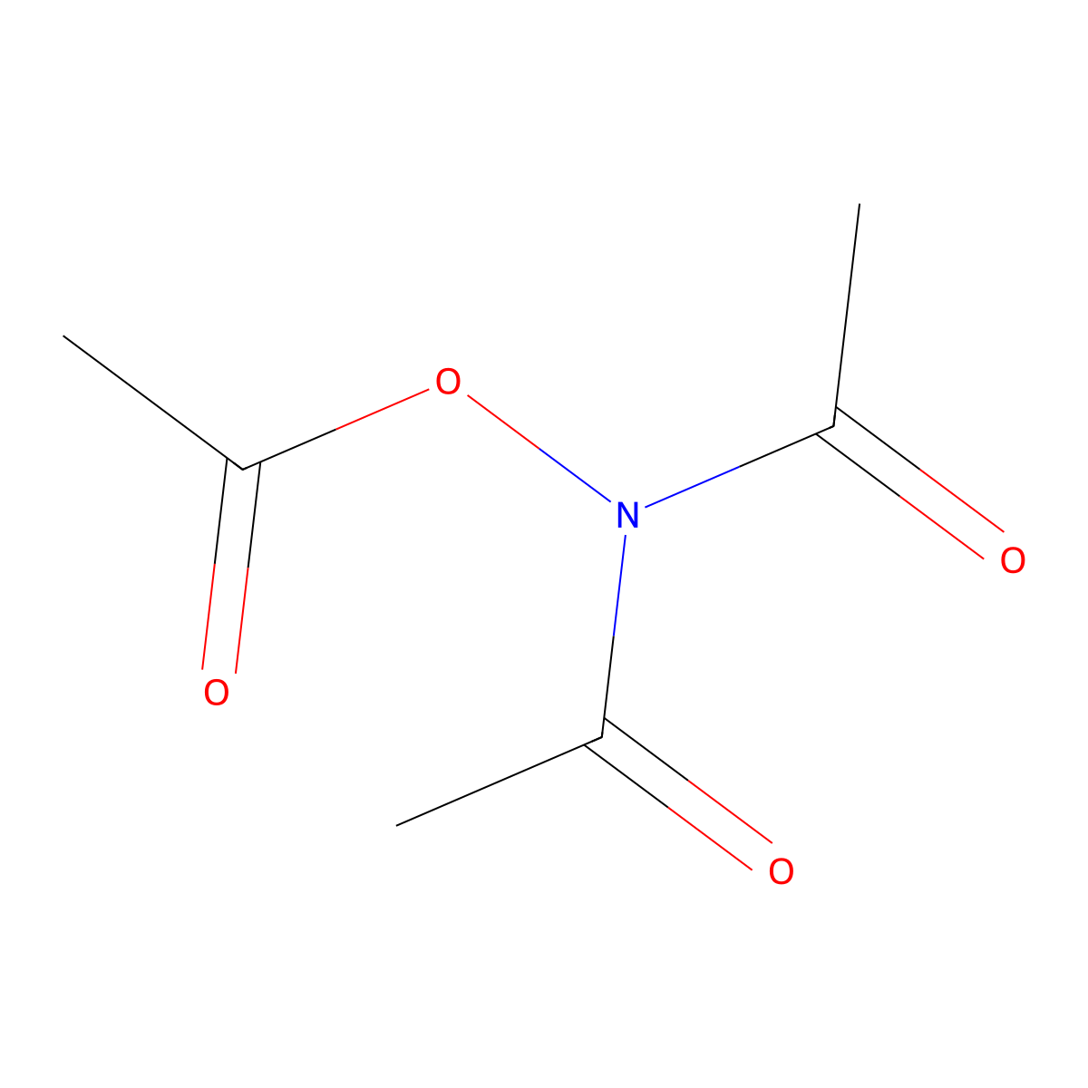 N,N,O-Triacetylhydroxylamine molecular structure, CAS 17720-63-7