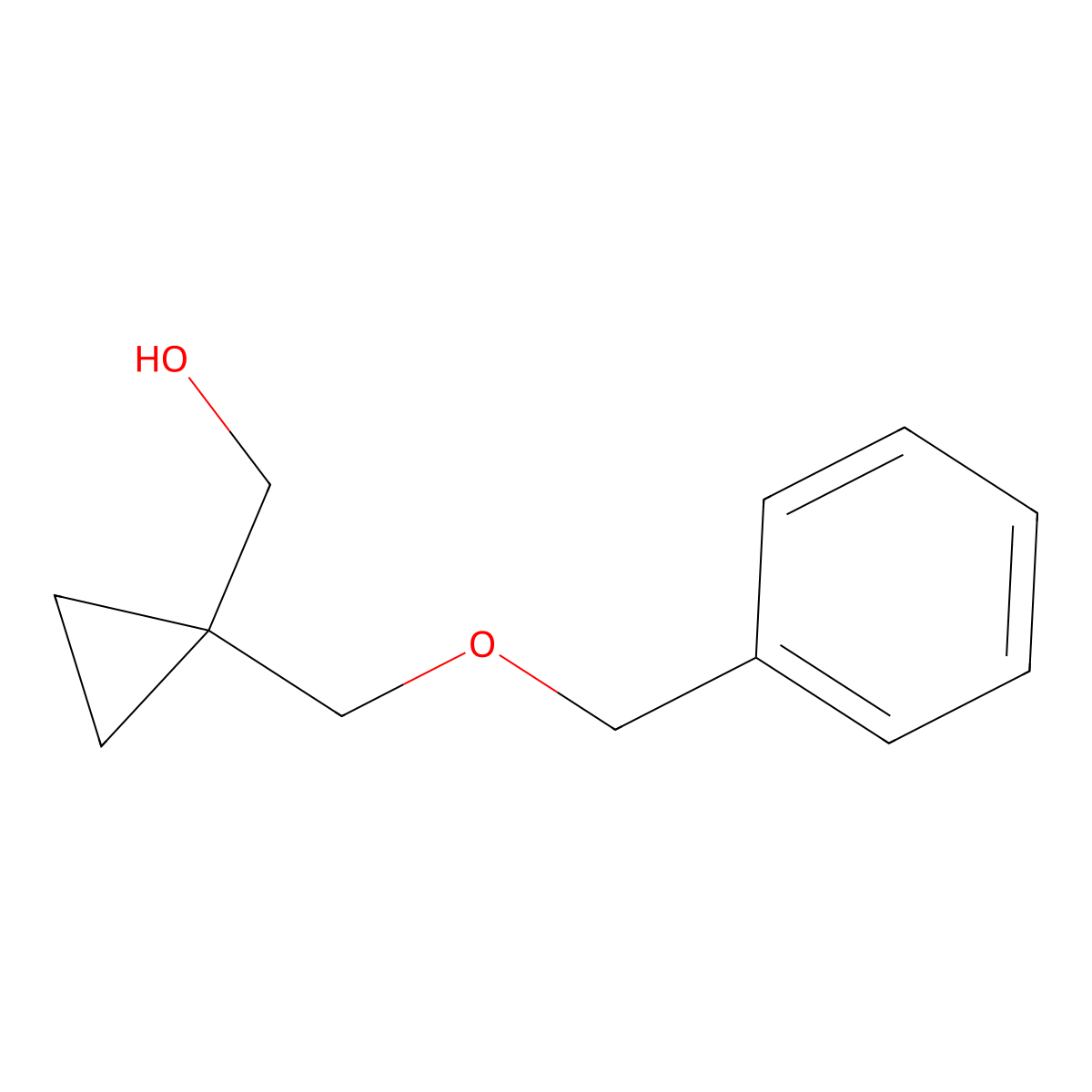 {1-[(Benzyloxy)methyl]cyclopropyl}methanol molecular structure, CAS 177200-76-9