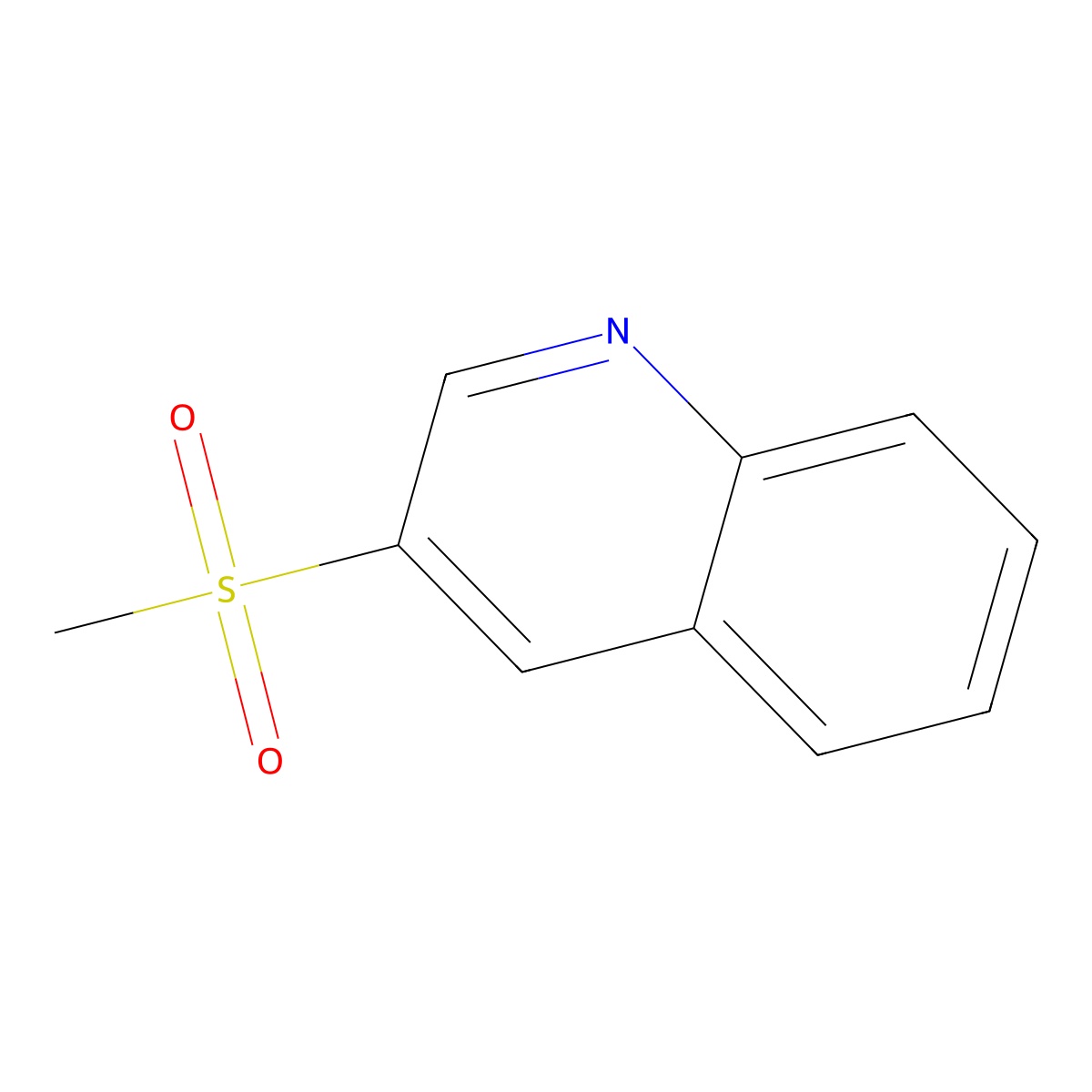 3-Methanesulfonylquinoline molecular structure, CAS 177202-67-4