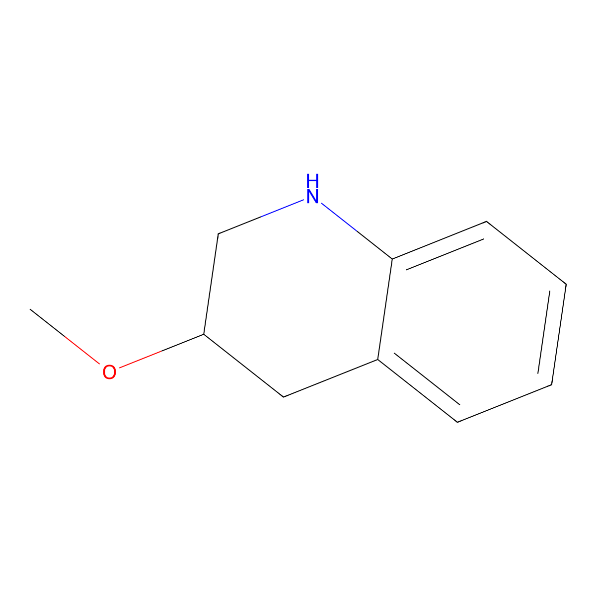 3-Methoxy-1,2,3,4-tetrahydroquinoline molecular structure, CAS 177202-75-4