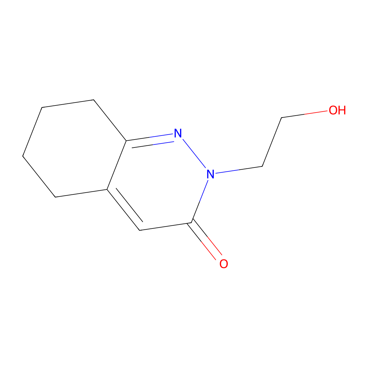 2-(2-Hydroxyethyl)-2,3,5,6,7,8-hexahydrocinnolin-3-one molecular structure, CAS 177207-89-5