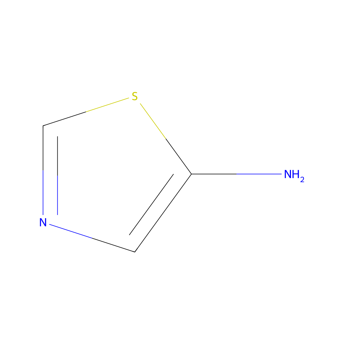 5-Amino-1,3-thiazole molecular structure, CAS 17721-00-5