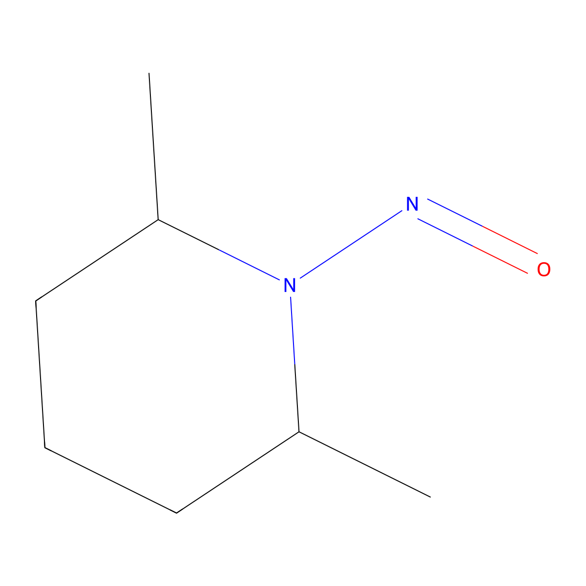 N-Nitroso-2,6-dimethylpiperidine molecular structure, CAS 17721-95-8