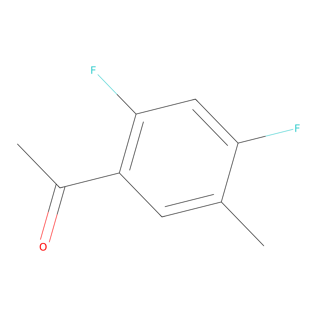 1-(2,4-Difluoro-5-methylphenyl)ethanone molecular structure, CAS 177211-27-7