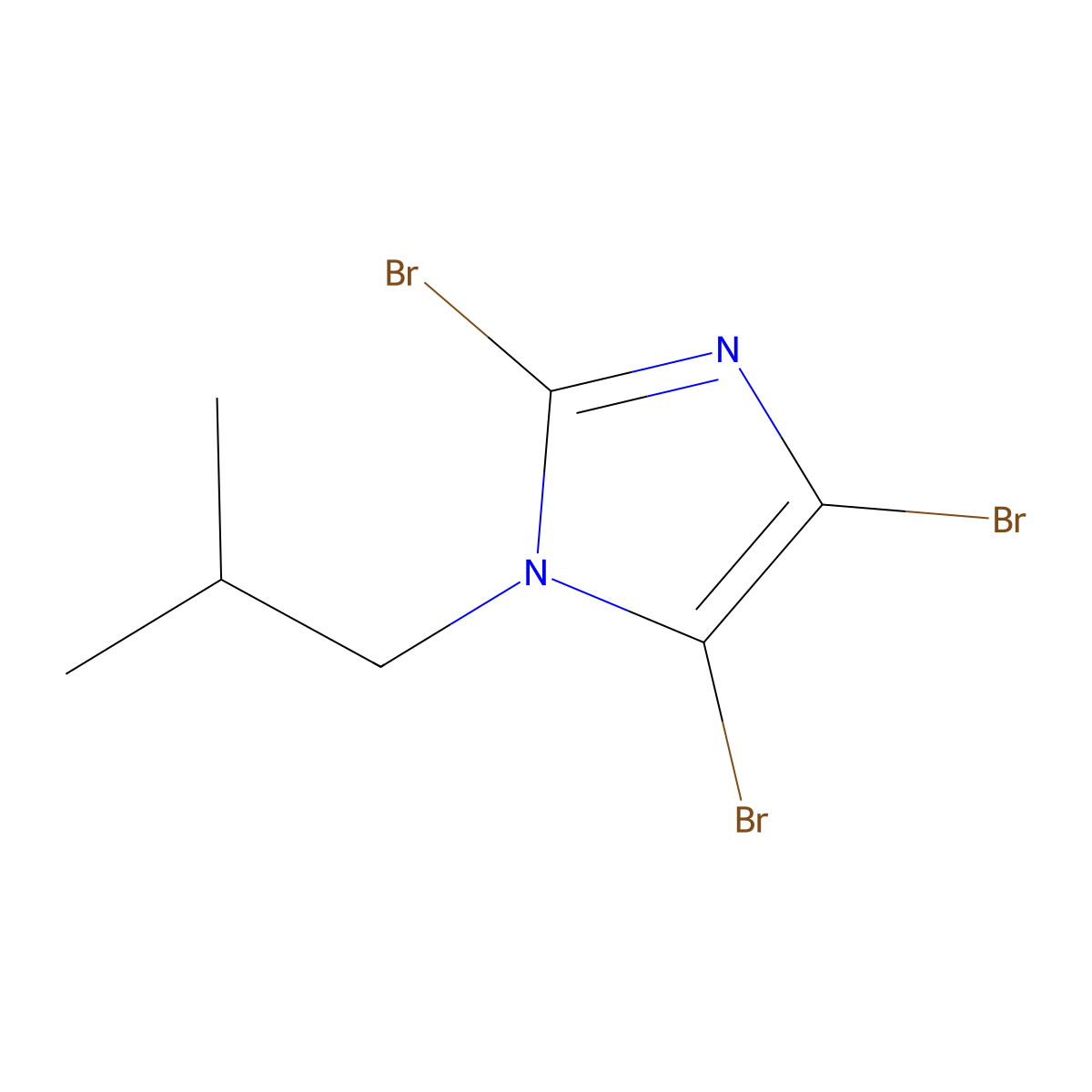 2,4,5-Tribromo-1-isobutyl-1H-imidazole molecular structure, CAS 177212-66-7