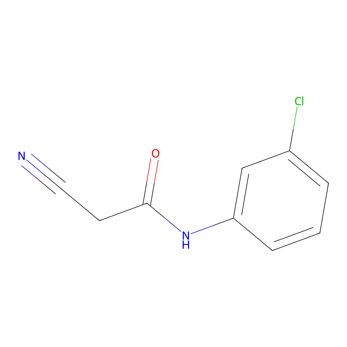 N-(3-chlorophenyl)-2-cyanoacetamide molecular structure, CAS 17722-12-2