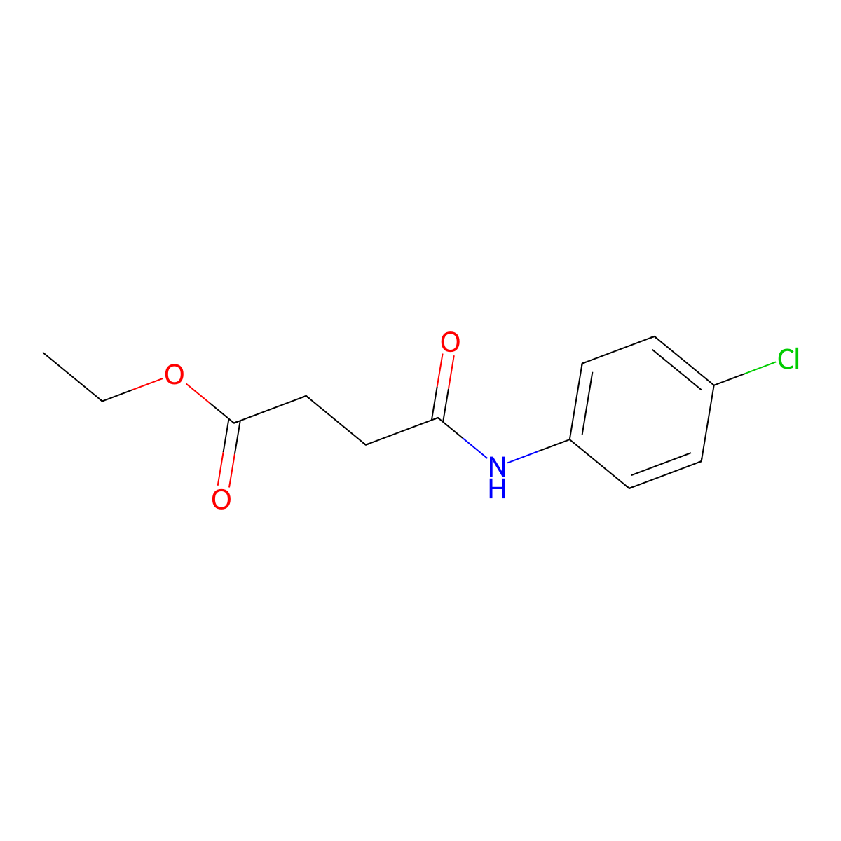 Ethyl 4-(4-chloroanilino)-4-oxobutanoate molecular structure, CAS 17722-53-1