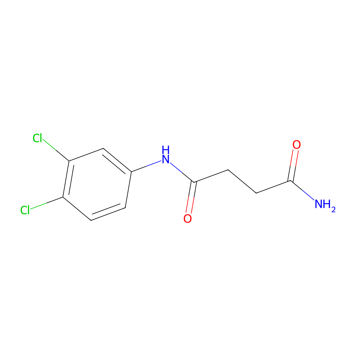 N-(3,4-Dichlorophenyl)-succinamide molecular structure, CAS 17722-71-3