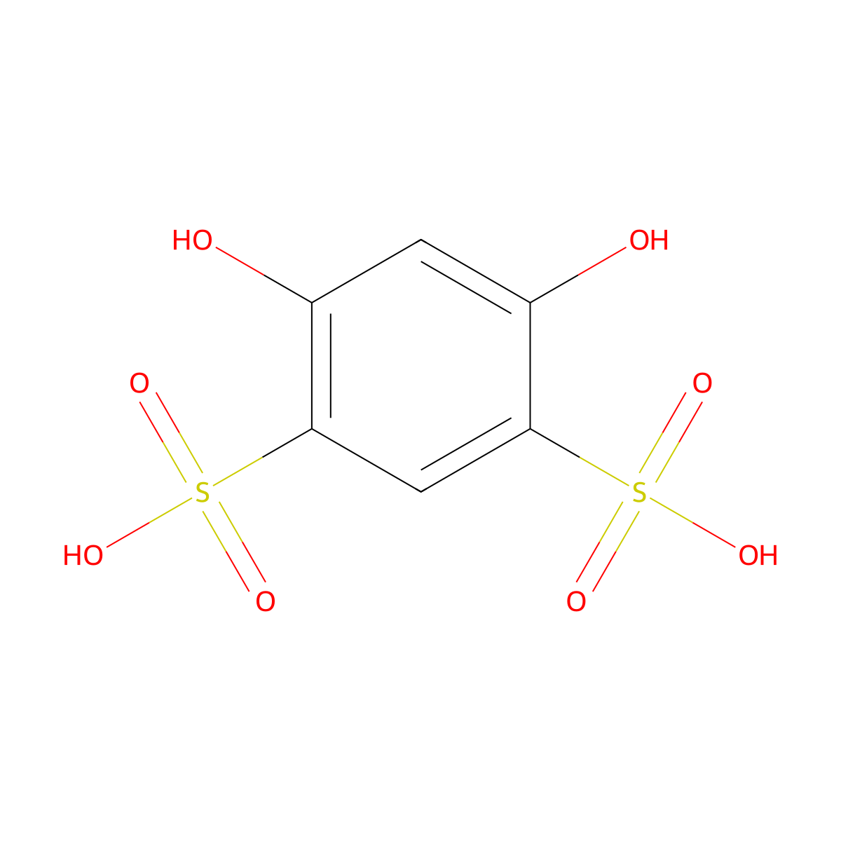4,6-dihydroxybenzene-1,3-disulfonic Acid molecular structure, CAS 17724-11-7
