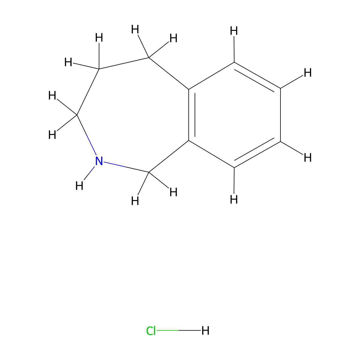 2,3,4,5-Tetrahydro-1H-benzo[c]azepine hydrochloride molecular structure, CAS 17724-36-6