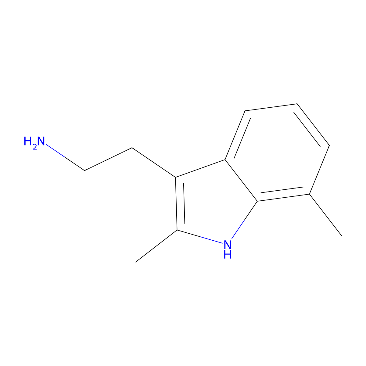2-(2,7-Dimethyl-1H-indol-3-yl)ethanamine molecular structure, CAS 17725-95-0