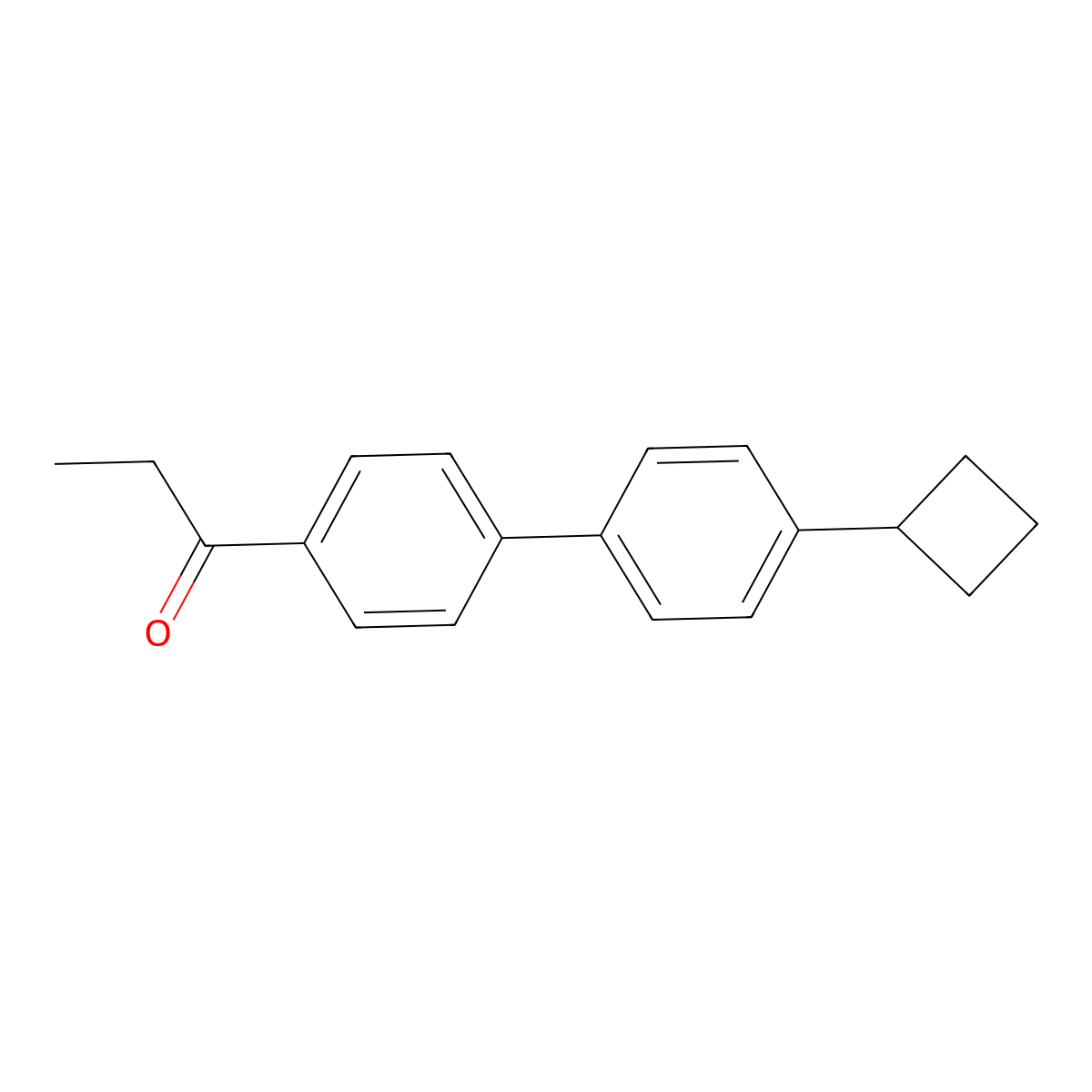1-Propanone, 1-(4'-cyclobutyl[1,1'-biphenyl]-4-yl)- molecular structure, CAS 1772558-70-9