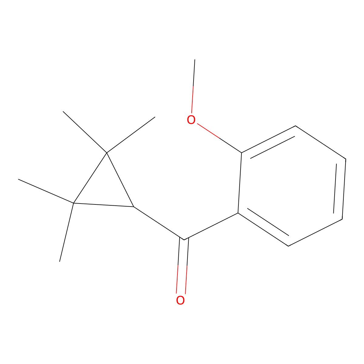 (2-Methoxyphenyl)(2,2,3,3-tetramethylcyclopropyl)methanone molecular structure, CAS 1772567-10-8