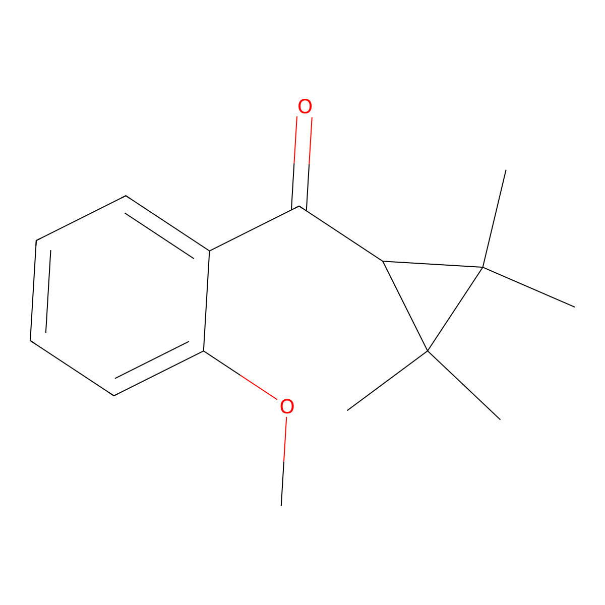 (2-Methoxyphenyl)(2,2,3,3-tetramethylcyclopropyl)methanone molecular structure, CAS 1772567-10-8