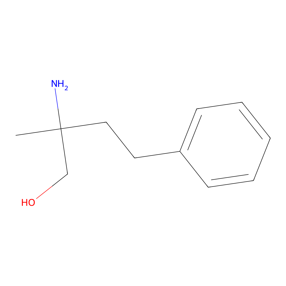 2-Amino-2-methyl-4-phenylbutan-1-ol molecular structure, CAS 177259-77-7