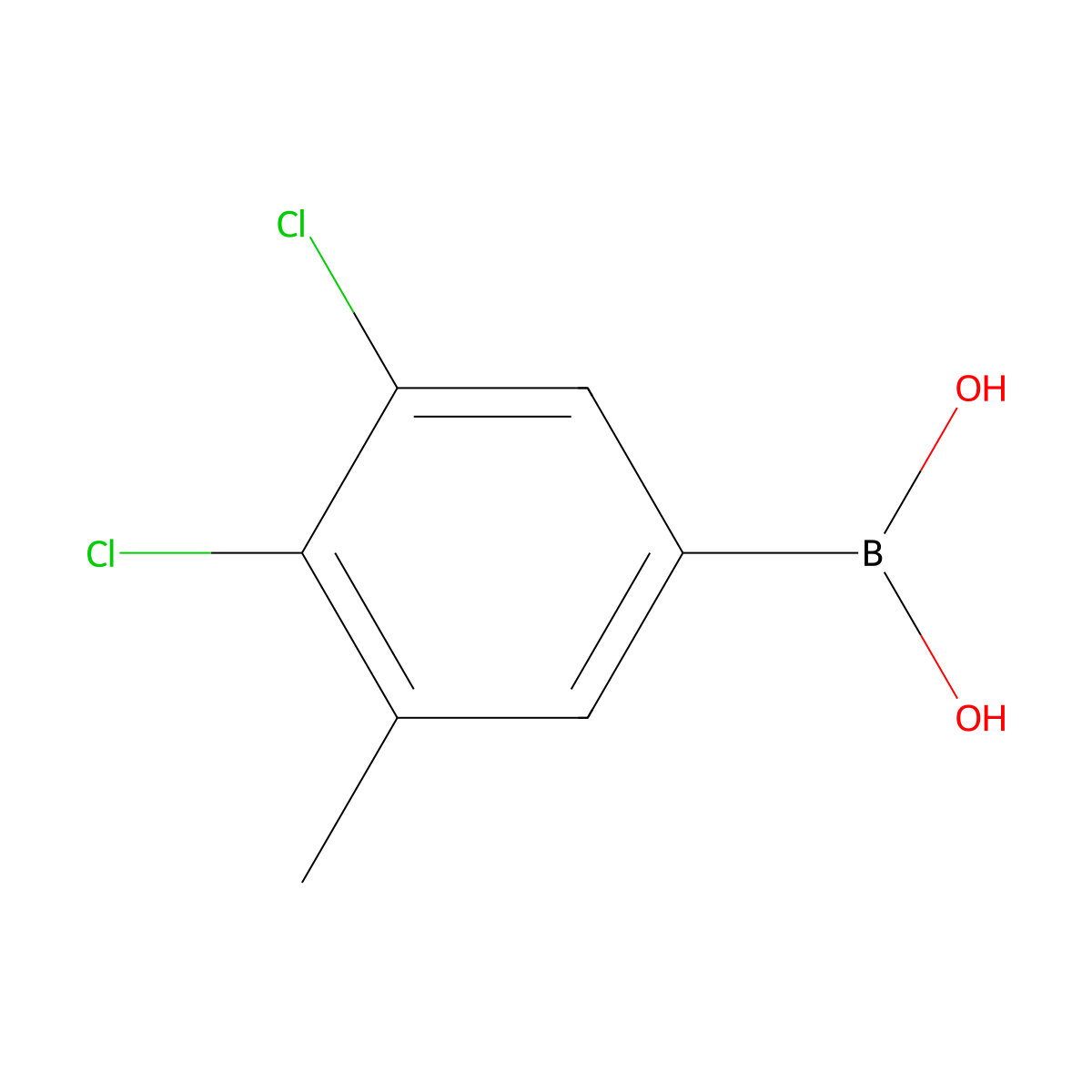 3,4-Dichloro-5-methylphenylboronic acid molecular structure, CAS 1772622-45-3