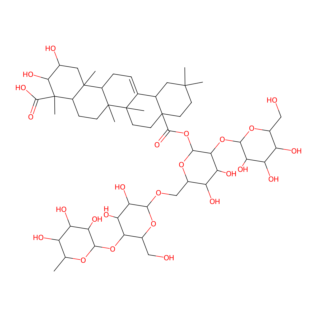 Herniariasaponin 4 molecular structure, CAS 177263-83-1