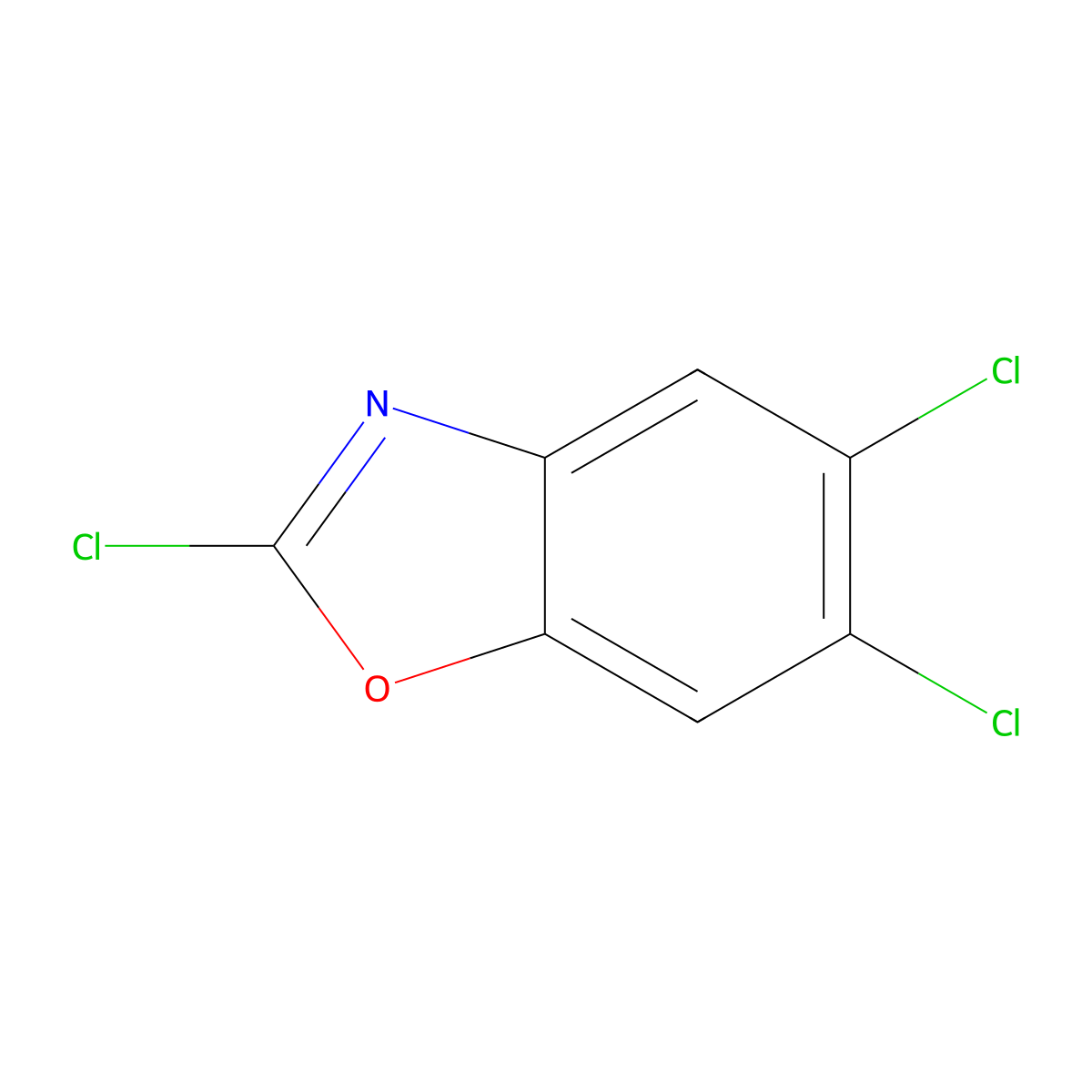 2,5,6-Trichlorobenzo[d]oxazole molecular structure, CAS 177268-36-9