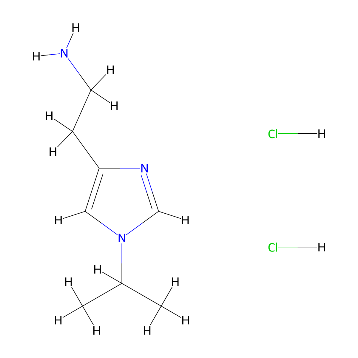 2-(1-Isopropyl-1H-imidazol-4-yl)ethanamine dihydrochloride molecular structure, CAS 177268-75-6