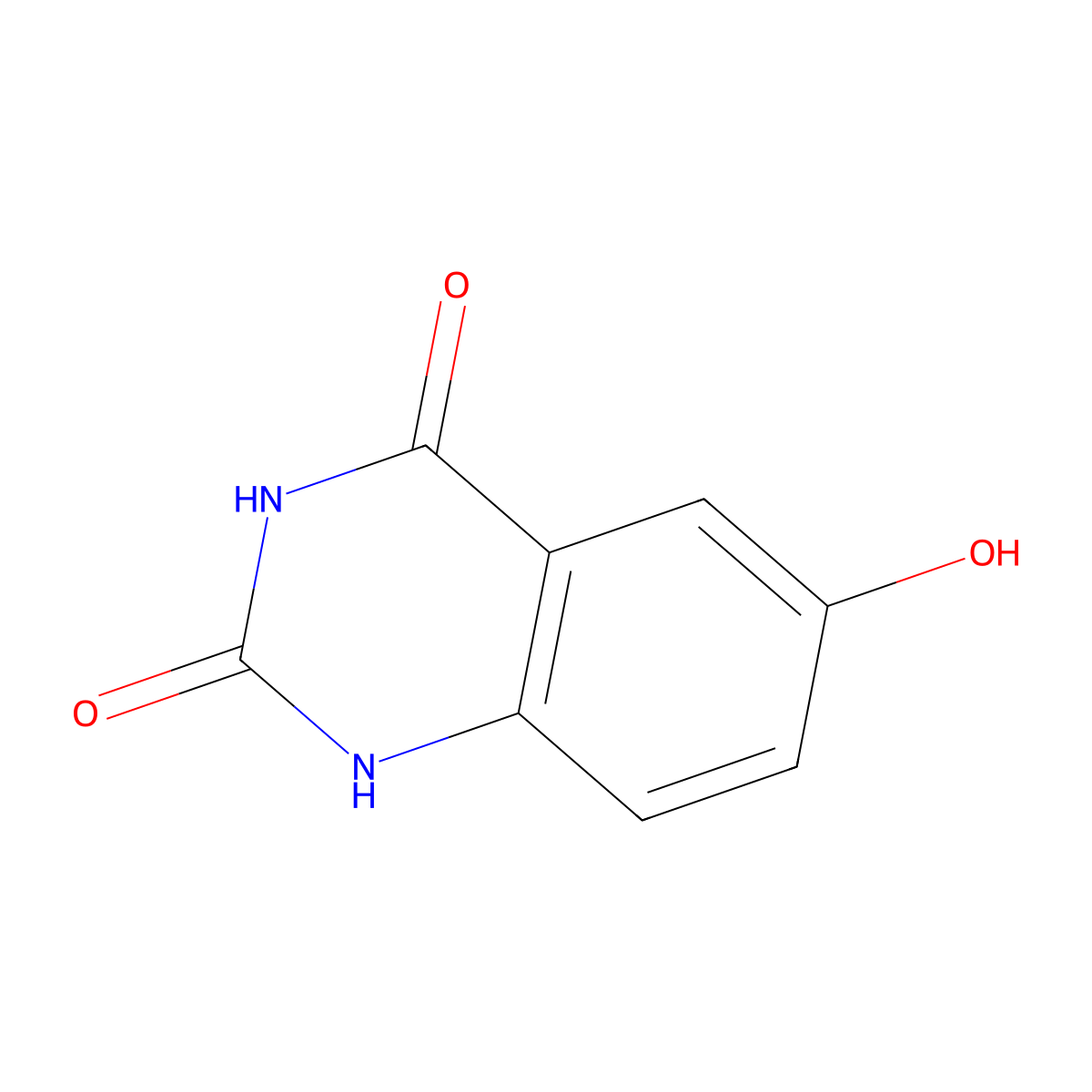 6-Hydroxyquinazoline-2,4(1H,3H)-dione molecular structure, CAS 17730-74-4