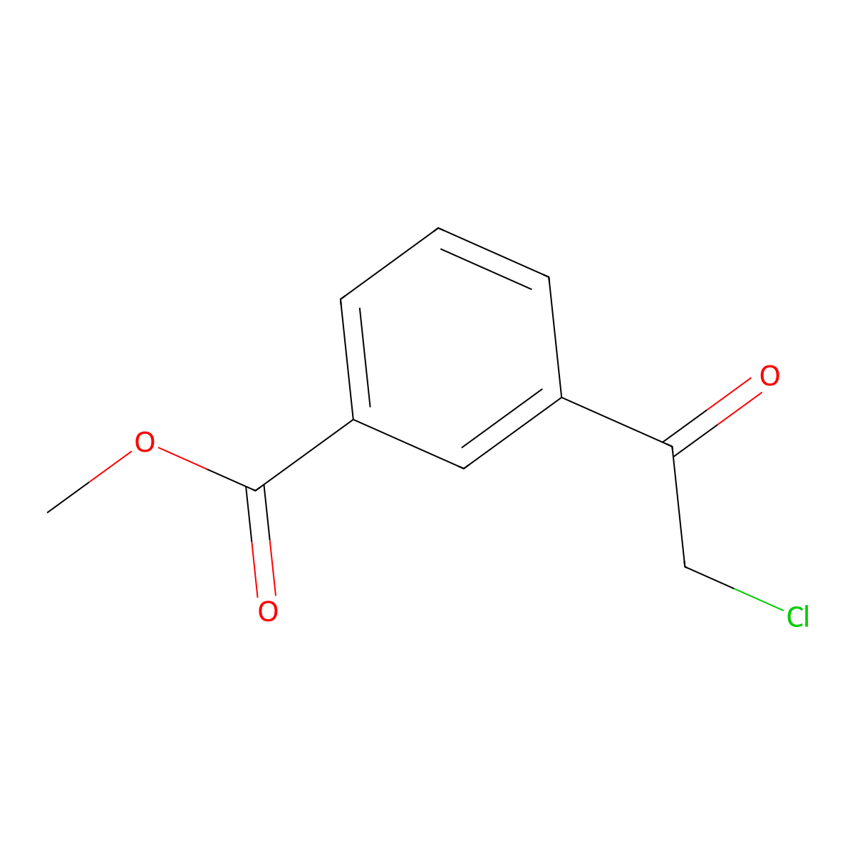 Methyl 3-(2-chloroacetyl)benzoate molecular structure, CAS 177328-89-1