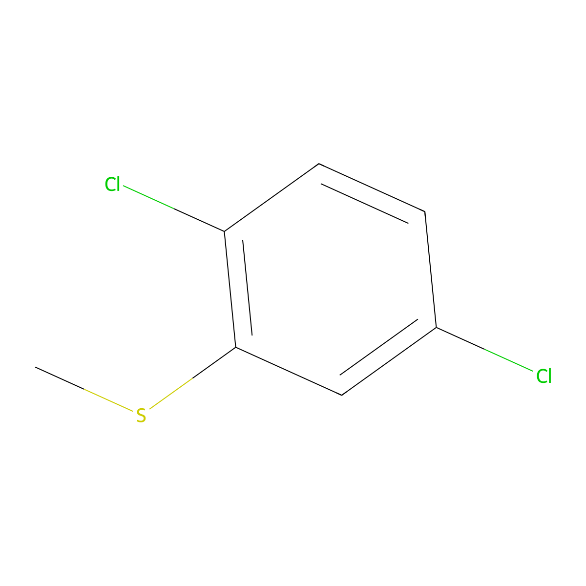 2,5-Dichlorothioanisole molecular structure, CAS 17733-24-3