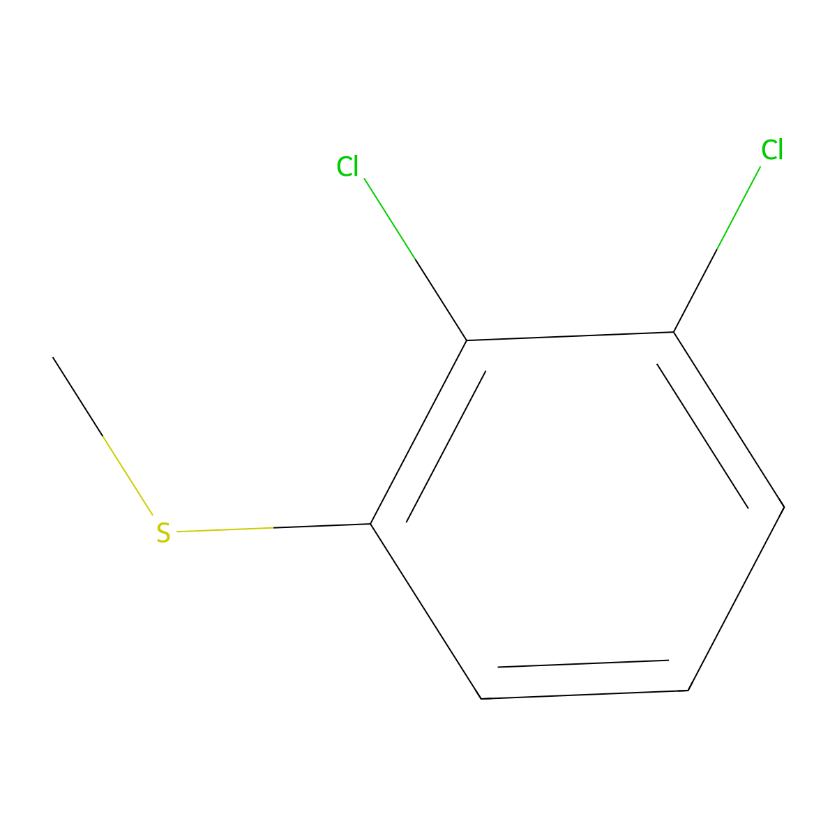 2,3-Dichlorothioanisole molecular structure, CAS 17733-25-4