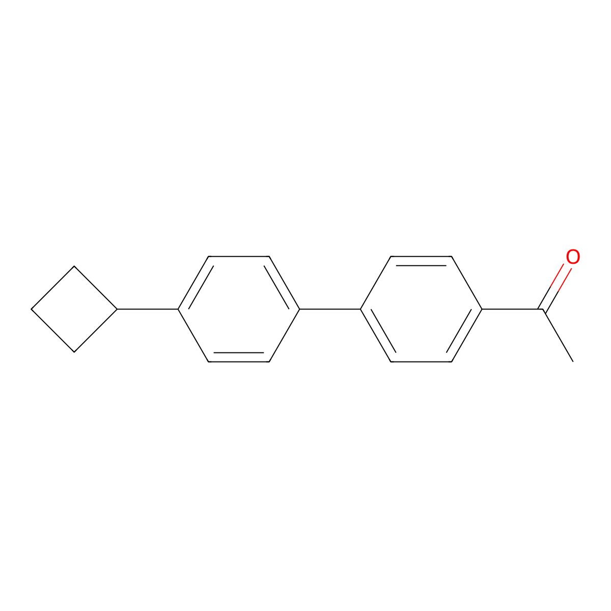 1-(4'-Cyclobutyl[1,1'-biphenyl]-4-yl)ethanone molecular structure, CAS 1773309-38-8