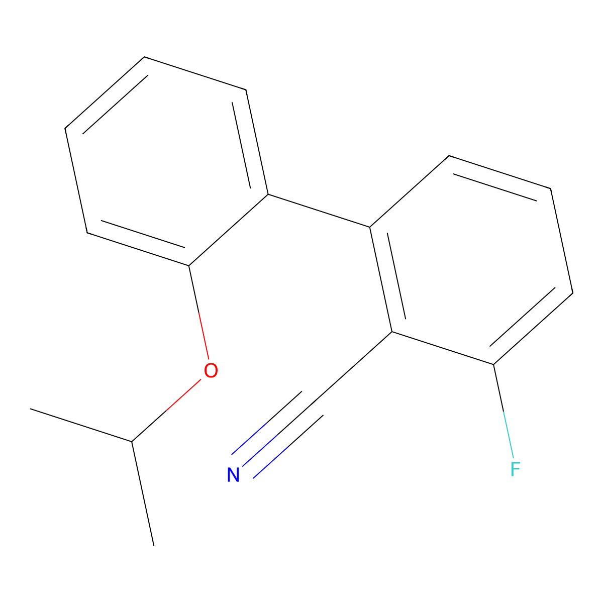 3-Fluoro-2'-(1-methylethoxy)[1,1'-biphenyl]-2-carbonitrile molecular structure, CAS 1773328-10-1