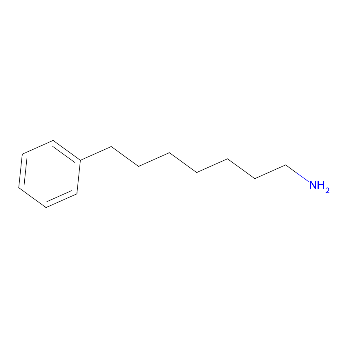 7-Phenylheptan-1-amine molecular structure, CAS 17734-22-4