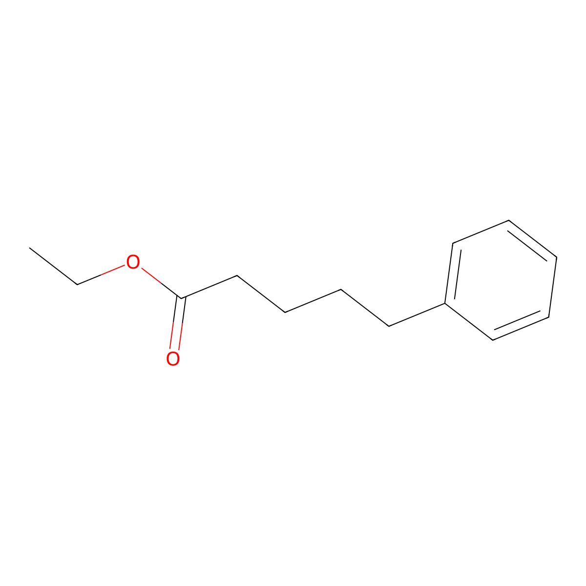 Ethyl 5-phenylpentanoate molecular structure, CAS 17734-38-2