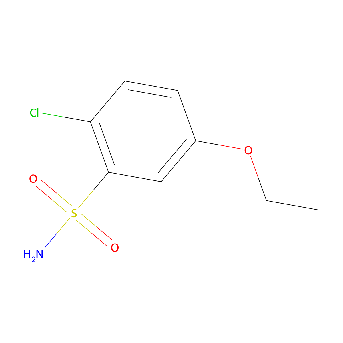 2-Chloro-5-ethoxybenzene-1-sulfonamide molecular structure, CAS 1773486-03-5
