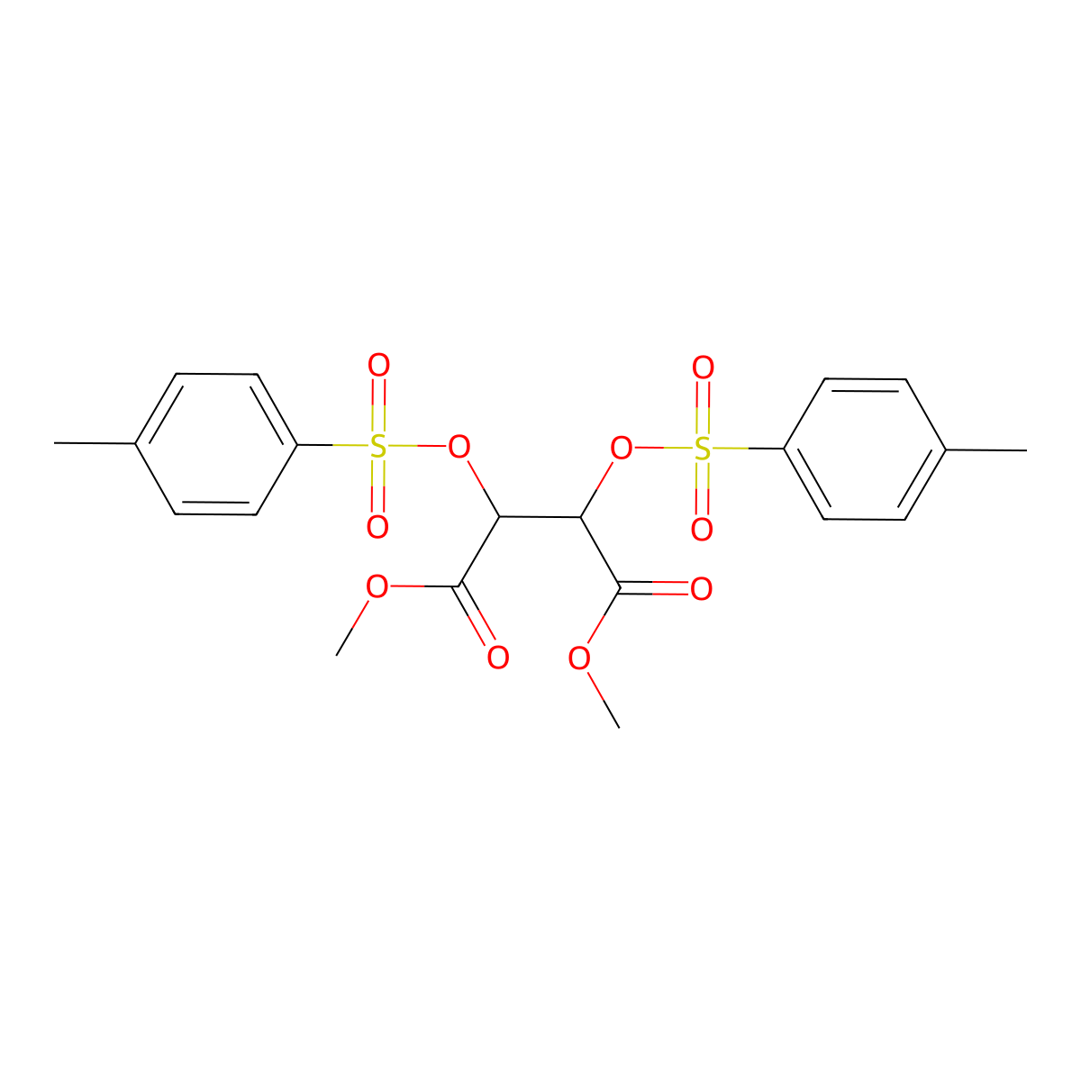(2R,3R)-Dimethyl 2,3-bis(tosyloxy)succinate molecular structure, CAS 1773493-87-0