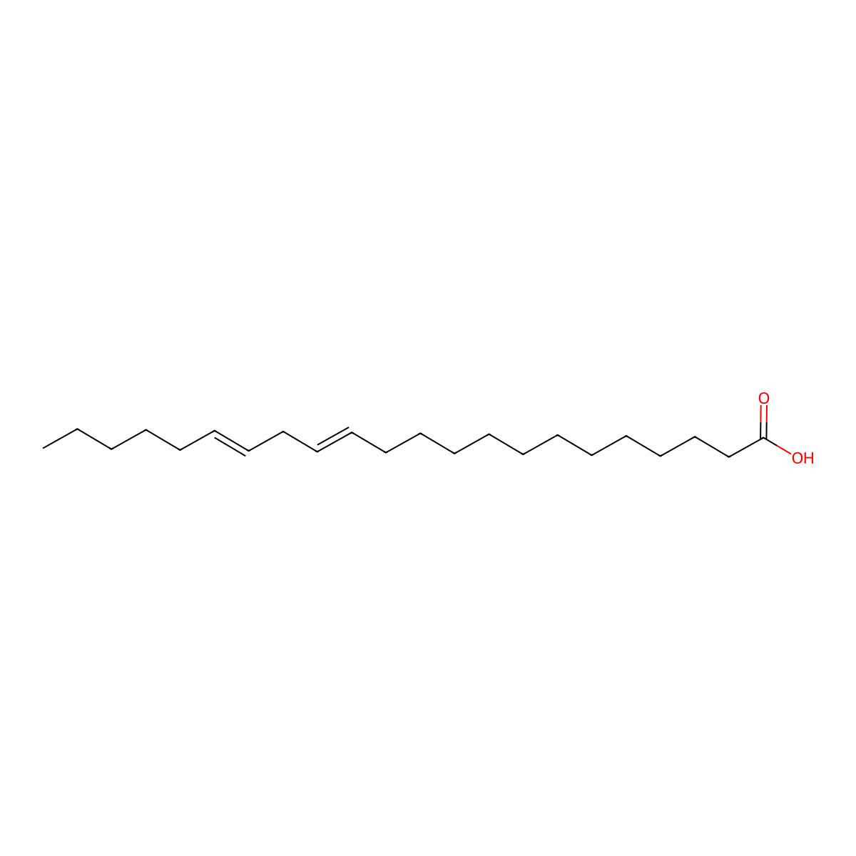 13Z,16Z-docosadienoic acid molecular structure, CAS 17735-98-7