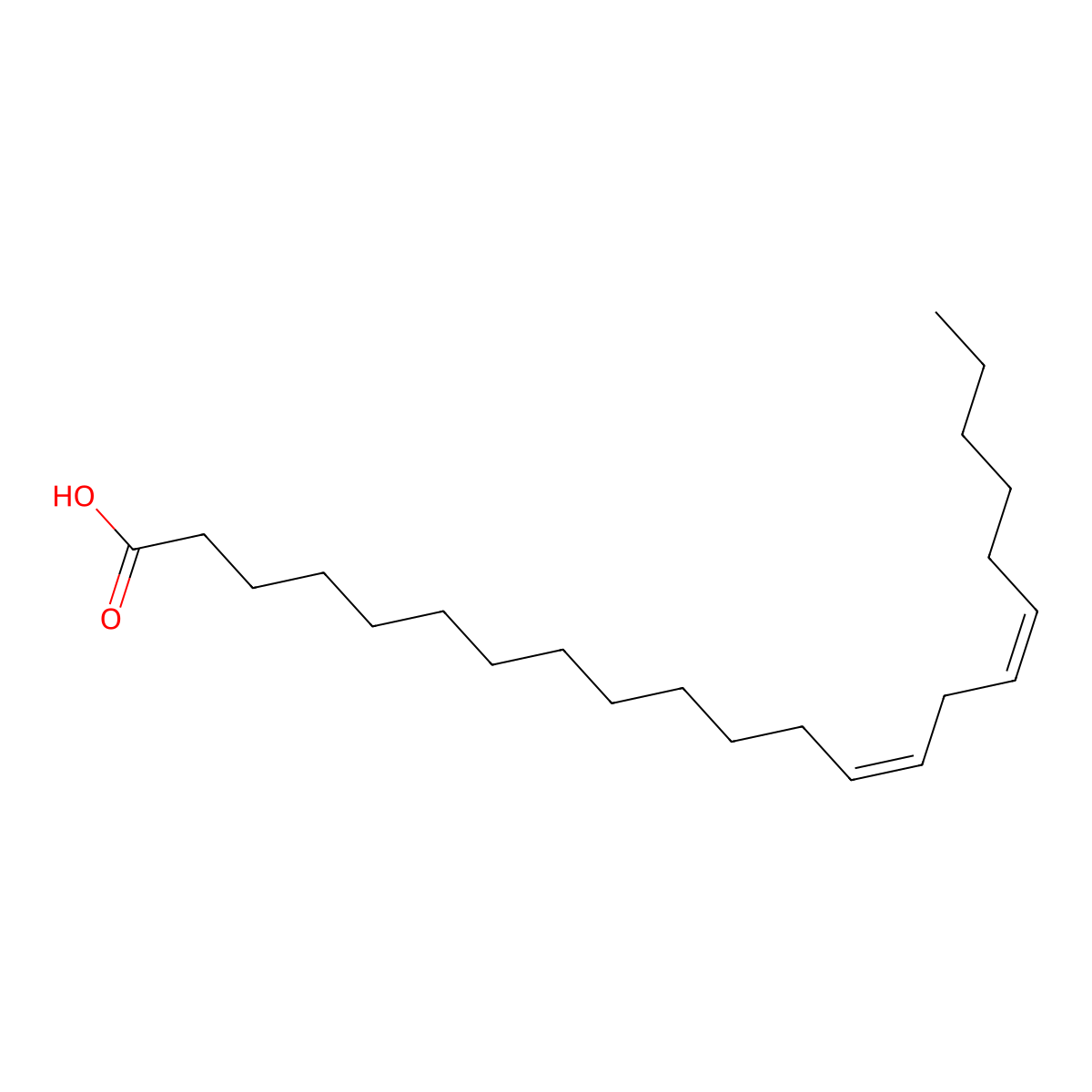 13Z,16Z-docosadienoic acid molecular structure, CAS 17735-98-7