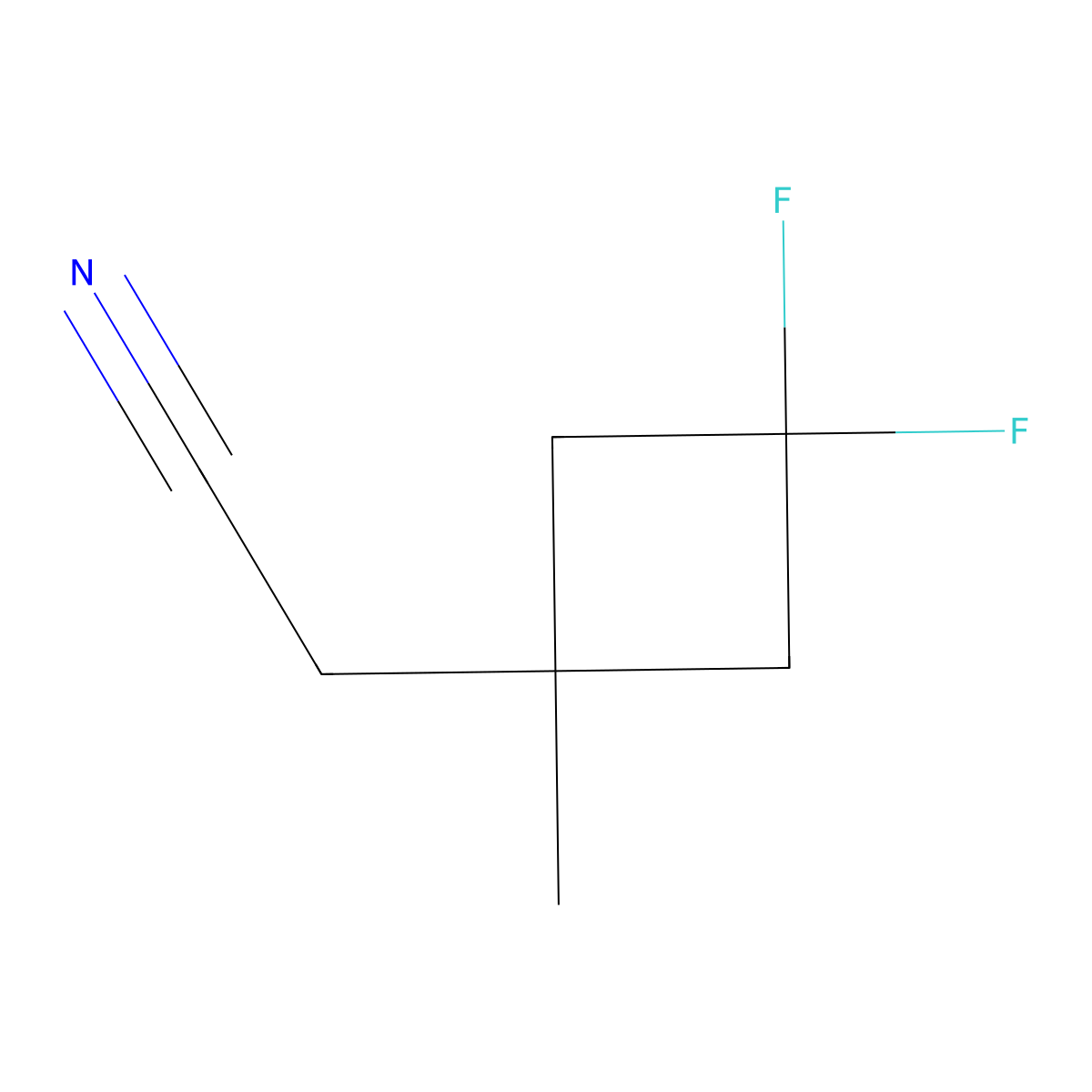 2-(3,3-Difluoro-1-methylcyclobutyl)acetonitrile molecular structure, CAS 1773507-86-0