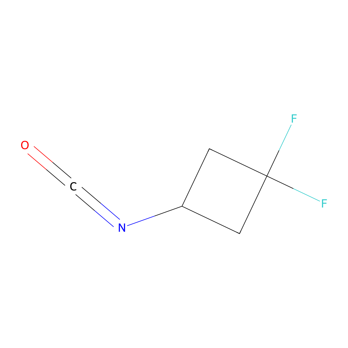 1,1-Difluoro-3-isocyanatocyclobutane molecular structure, CAS 1773511-62-8